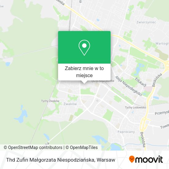 Mapa Thd Zufin Małgorzata Niespodziańska