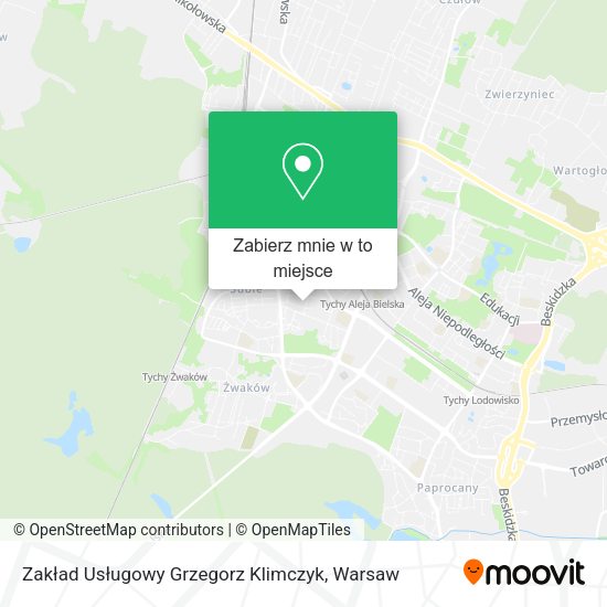 Mapa Zakład Usługowy Grzegorz Klimczyk