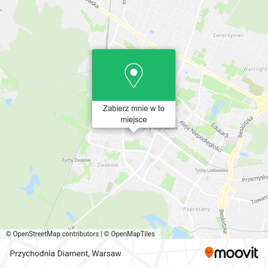 Mapa Przychodnia Diament