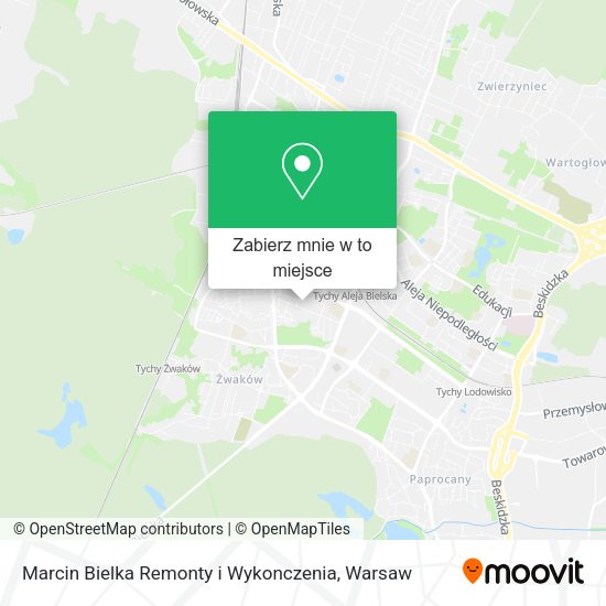 Mapa Marcin Bielka Remonty i Wykonczenia