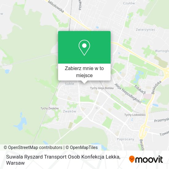 Mapa Suwala Ryszard Transport Osob Konfekcja Lekka