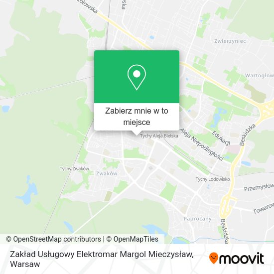 Mapa Zakład Usługowy Elektromar Margol Mieczysław