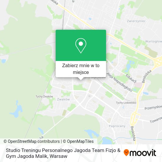 Mapa Studio Treningu Personalnego Jagoda Team Fizjo & Gym Jagoda Malik