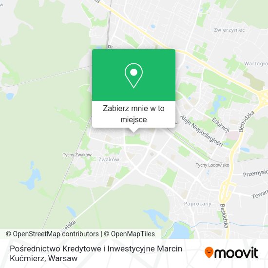 Mapa Pośrednictwo Kredytowe i Inwestycyjne Marcin Kućmierz