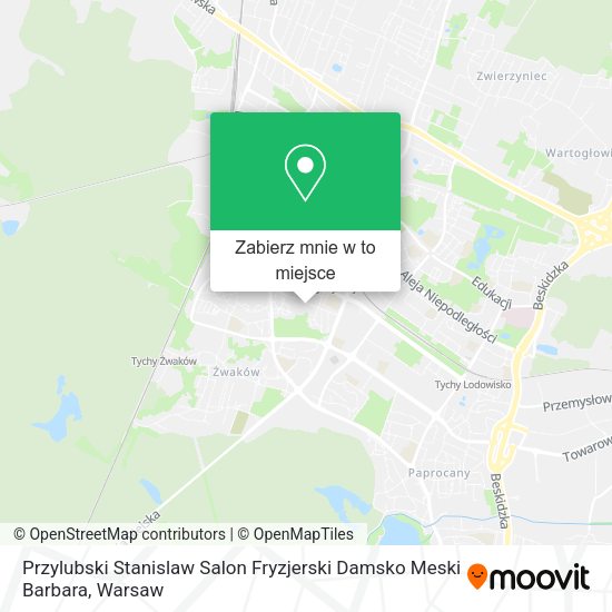 Mapa Przylubski Stanislaw Salon Fryzjerski Damsko Meski Barbara