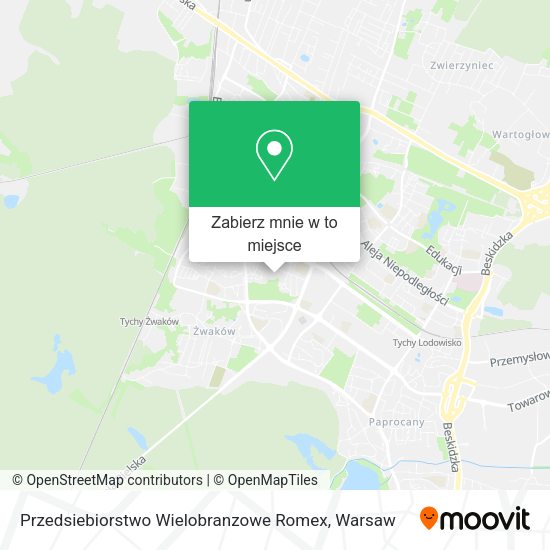 Mapa Przedsiebiorstwo Wielobranzowe Romex