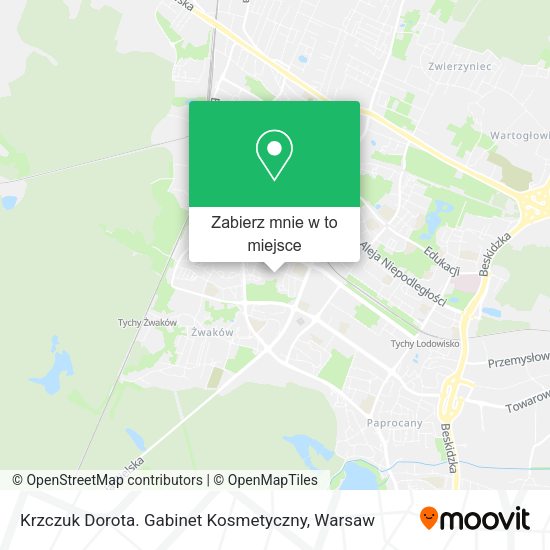 Mapa Krzczuk Dorota. Gabinet Kosmetyczny