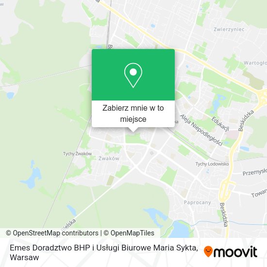 Mapa Emes Doradztwo BHP i Usługi Biurowe Maria Sykta