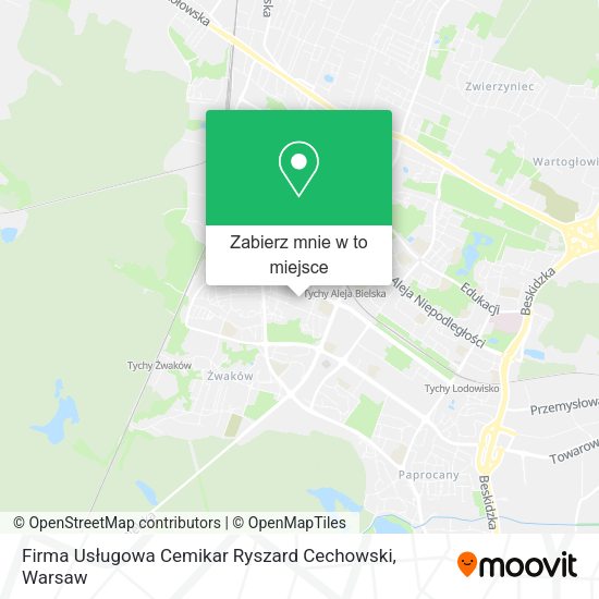 Mapa Firma Usługowa Cemikar Ryszard Cechowski