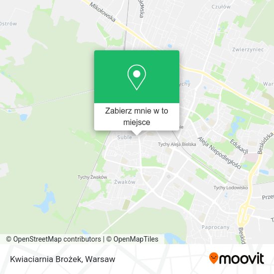 Mapa Kwiaciarnia Brożek