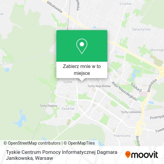 Mapa Tyskie Centrum Pomocy Informatycznej Dagmara Janikowska