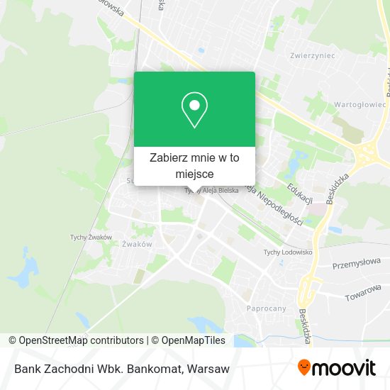 Mapa Bank Zachodni Wbk. Bankomat