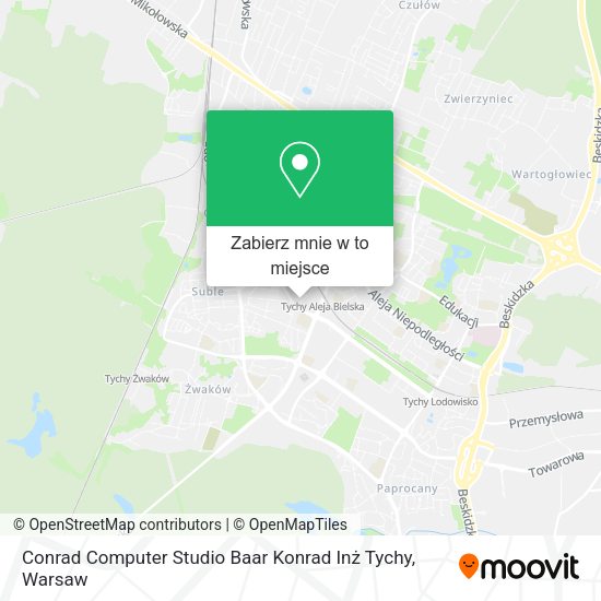 Mapa Conrad Computer Studio Baar Konrad Inż Tychy