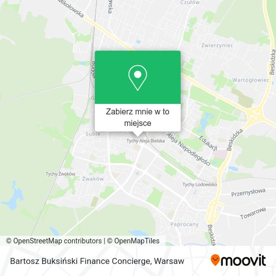 Mapa Bartosz Buksiński Finance Concierge