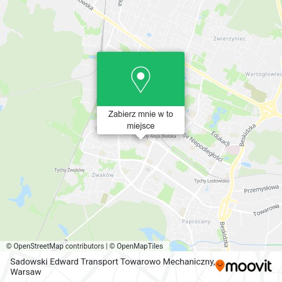 Mapa Sadowski Edward Transport Towarowo Mechaniczny