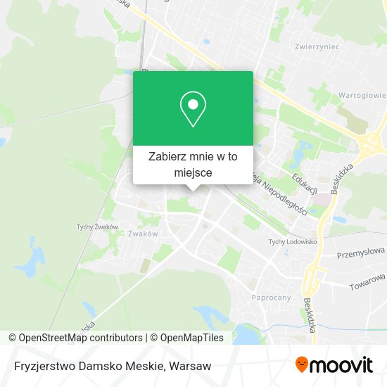 Mapa Fryzjerstwo Damsko Meskie