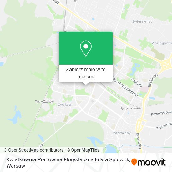 Mapa Kwiatkownia Pracownia Florystyczna Edyta Spiewok