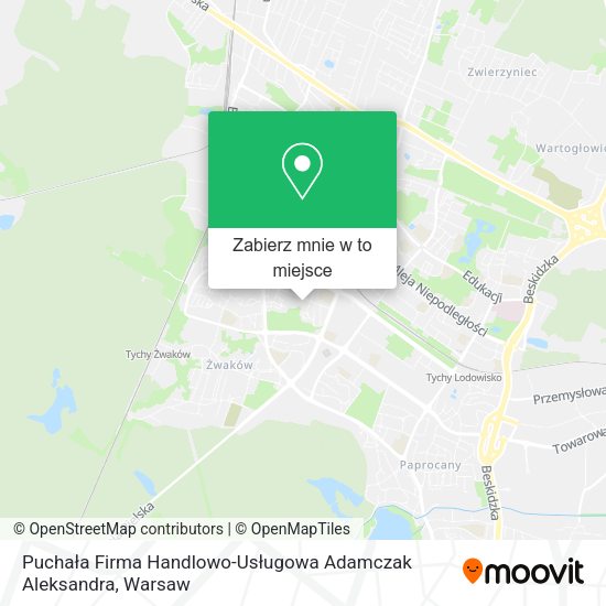 Mapa Puchała Firma Handlowo-Usługowa Adamczak Aleksandra