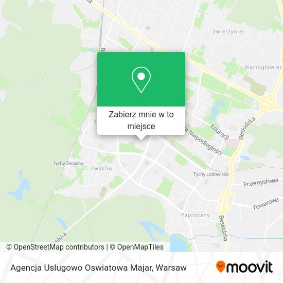 Mapa Agencja Uslugowo Oswiatowa Majar