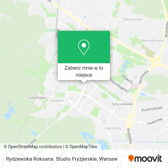 Mapa Rydzewska Roksana. Studio Fryzjerskie