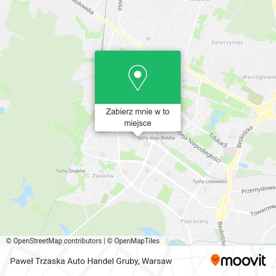 Mapa Paweł Trzaska Auto Handel Gruby