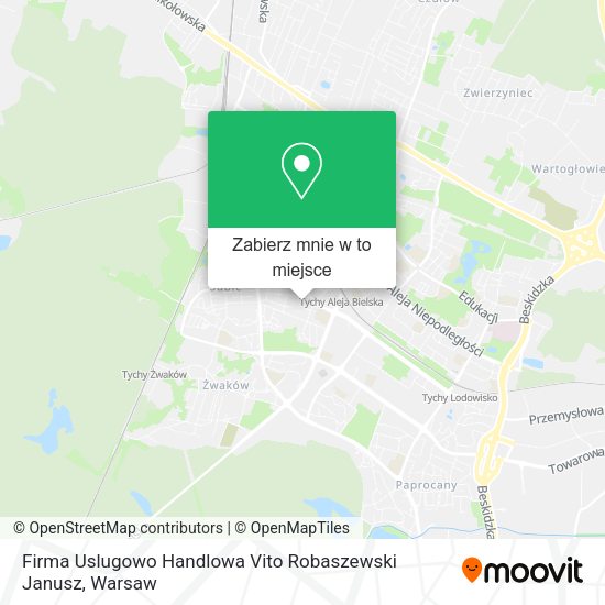 Mapa Firma Uslugowo Handlowa Vito Robaszewski Janusz