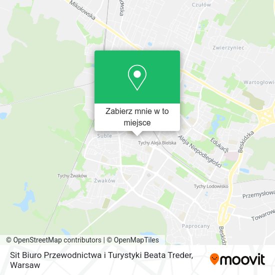 Mapa Sit Biuro Przewodnictwa i Turystyki Beata Treder