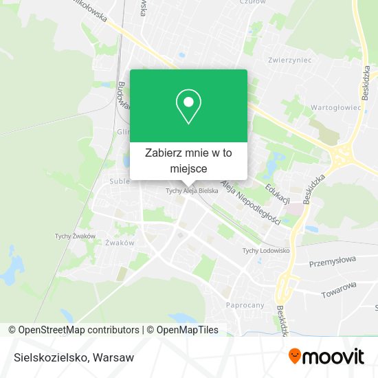 Mapa Sielskozielsko