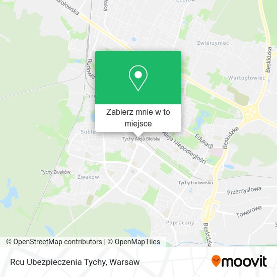 Mapa Rcu Ubezpieczenia Tychy