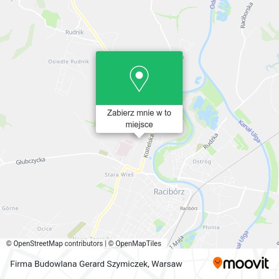 Mapa Firma Budowlana Gerard Szymiczek