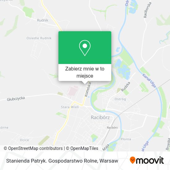 Mapa Stanienda Patryk. Gospodarstwo Rolne