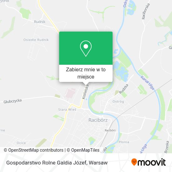 Mapa Gospodarstwo Rolne Galdia Józef