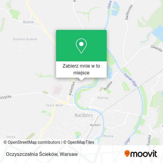 Mapa Oczyszczalnia Ścieków