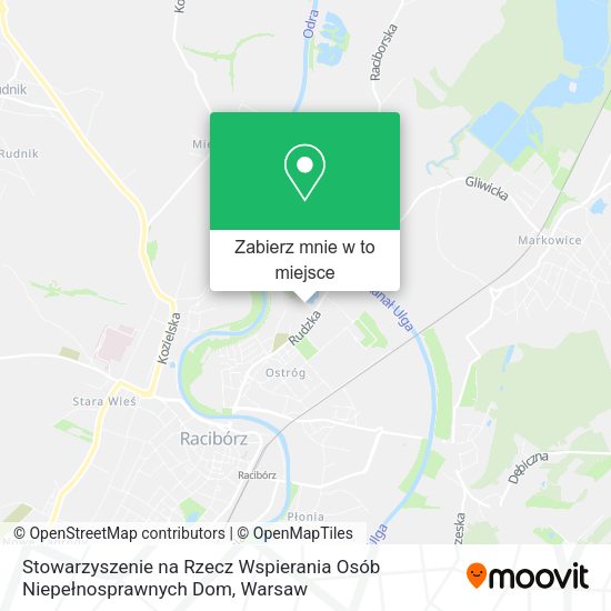 Mapa Stowarzyszenie na Rzecz Wspierania Osób Niepełnosprawnych Dom