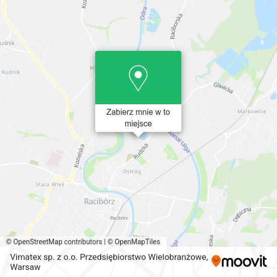 Mapa Vimatex sp. z o.o. Przedsiębiorstwo Wielobranżowe