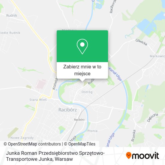 Mapa Junka Roman Przedsiębiorstwo Sprzętowo-Transportowe Junka