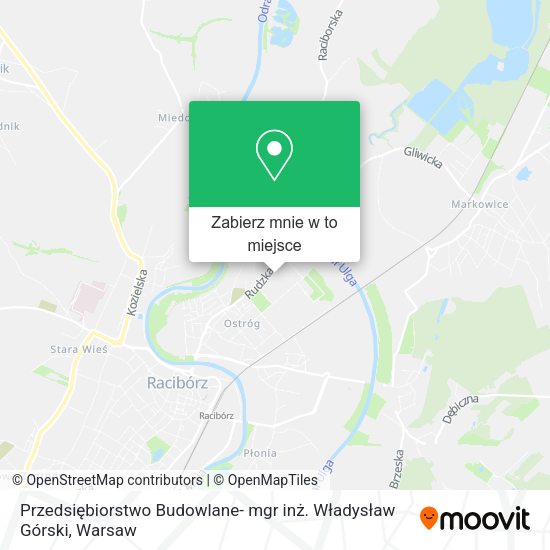 Mapa Przedsiębiorstwo Budowlane- mgr inż. Władysław Górski