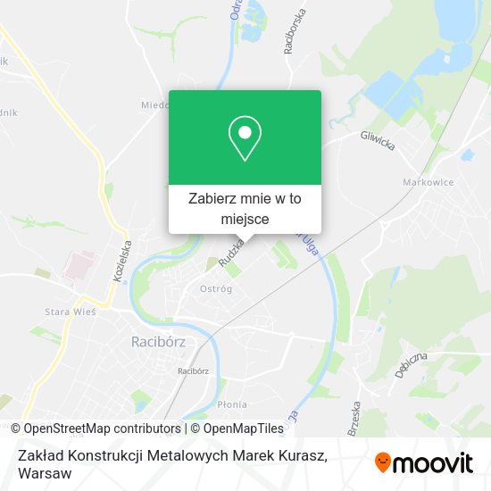 Mapa Zakład Konstrukcji Metalowych Marek Kurasz