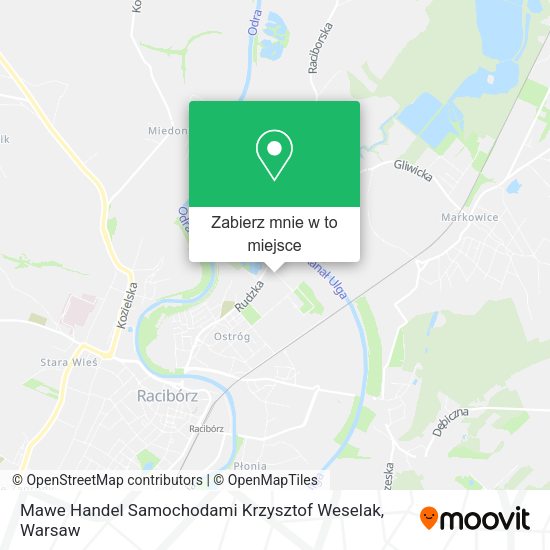 Mapa Mawe Handel Samochodami Krzysztof Weselak