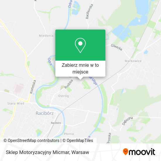 Mapa Sklep Motoryzacyjny Micmar