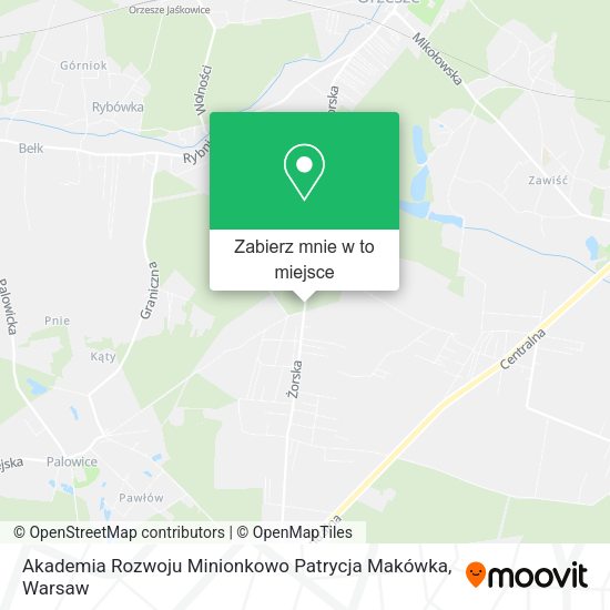 Mapa Akademia Rozwoju Minionkowo Patrycja Makówka