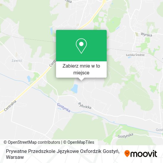 Mapa Prywatne Przedszkole Językowe Oxfordzik Gostyń