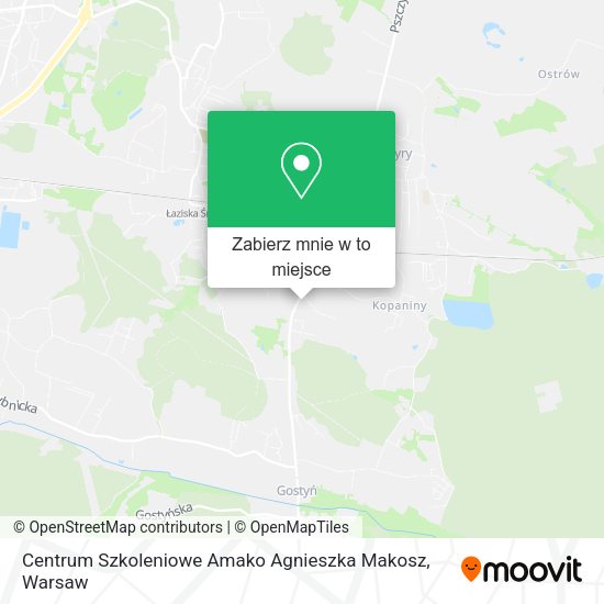 Mapa Centrum Szkoleniowe Amako Agnieszka Makosz