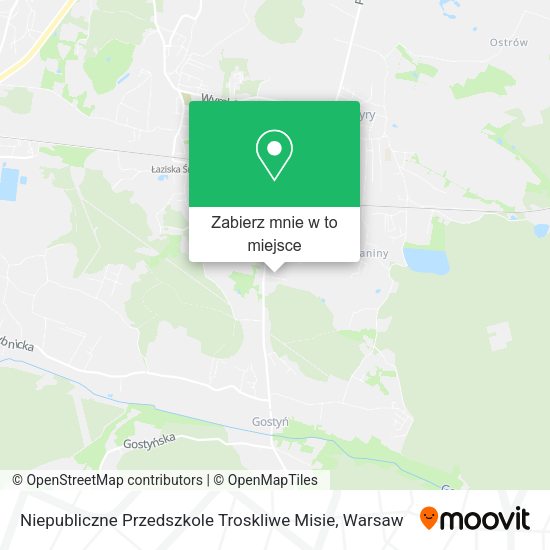 Mapa Niepubliczne Przedszkole Troskliwe Misie