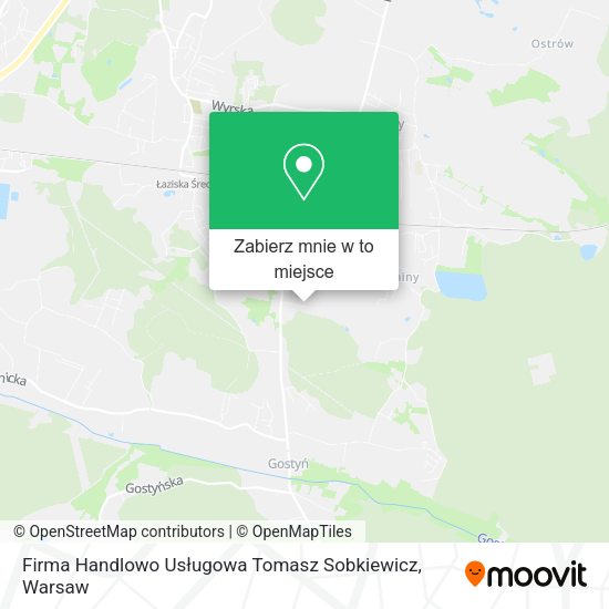 Mapa Firma Handlowo Usługowa Tomasz Sobkiewicz