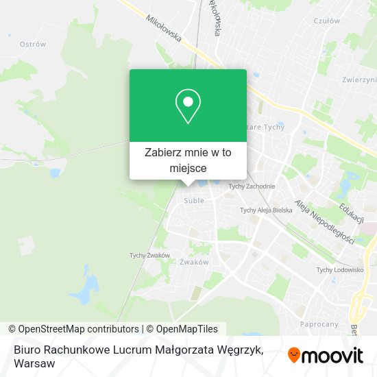 Mapa Biuro Rachunkowe Lucrum Małgorzata Węgrzyk