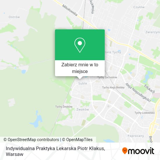 Mapa Indywidualna Praktyka Lekarska Piotr Kłakus