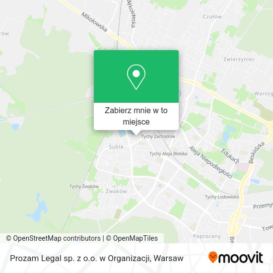 Mapa Prozam Legal sp. z o.o. w Organizacji