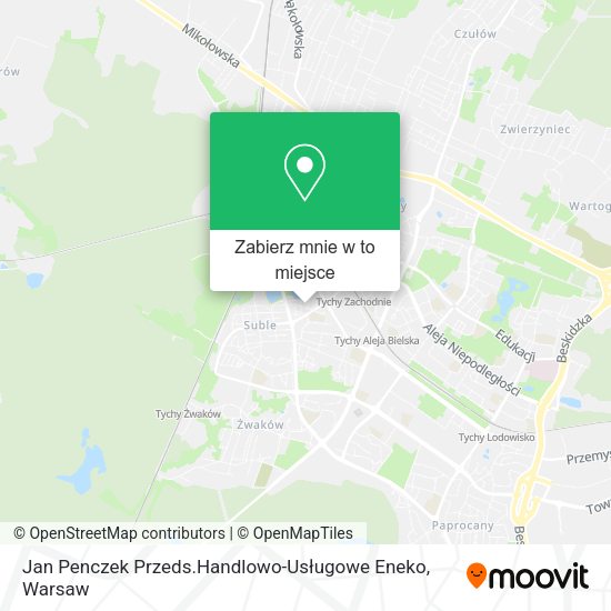 Mapa Jan Penczek Przeds.Handlowo-Usługowe Eneko