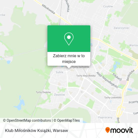 Mapa Klub Miłośników Książki